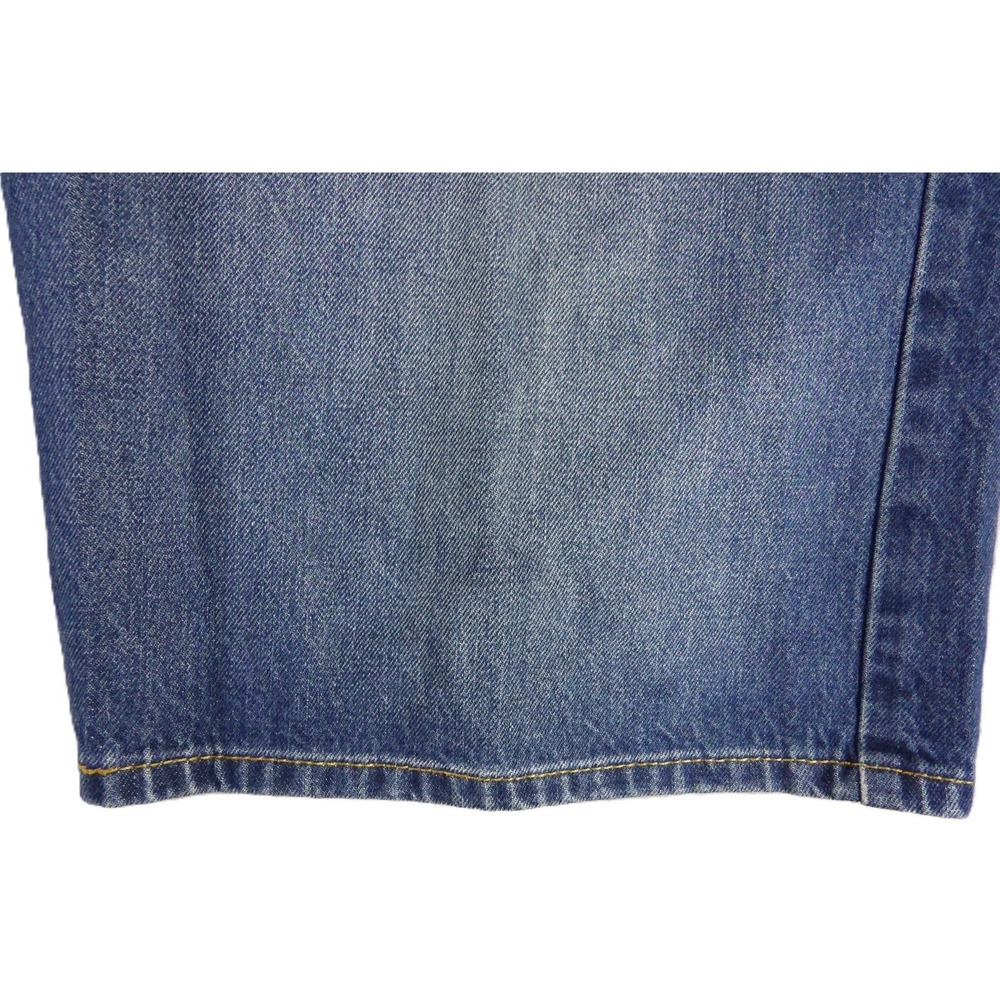 Levis 569 Denim Shorts Men 42 Blue Loose Straight Baggy Jorts Red Tab Summer - Picture 14 of 16